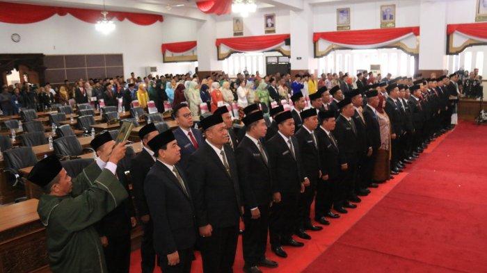 Pelantikan dan Pengambilan Sumpah Janji Jabatan Anggota DPRD Kudus Periode 2024-2029, beberapa waktu lalu.