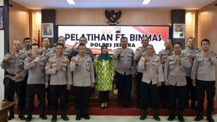 Pelatihan fungsi Binmas bagi personel Satuan Binmas dan pengemban fungsi Binmas Polres Jepara dan Polsek Jajaran yang berlangsung di Aula Mapolres Jepara, Rabu (29/5/2024).