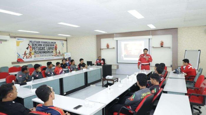 Pelatihan penanggulangan bencana kebakaran bagi pekerja Lapas Pasir Putih, Nusakambangan, Senin – Selasa (29 - 30/1/2024)
