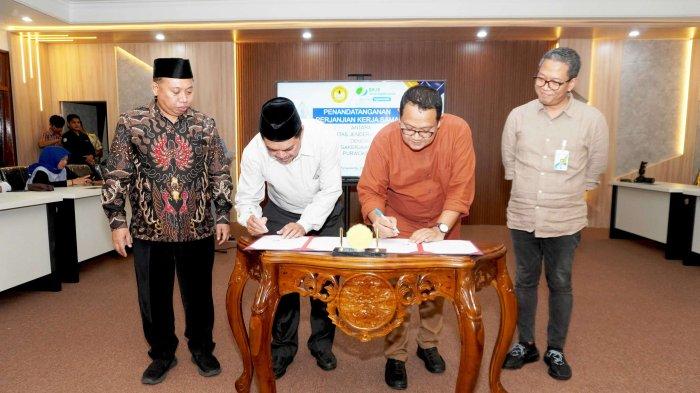 Penandatanganan Perjanjian Kerja Sama (PKS) dengan BPJS Ketenagakerjaan Kantor Cabang Purwokerto, Rabu (12/06/24)