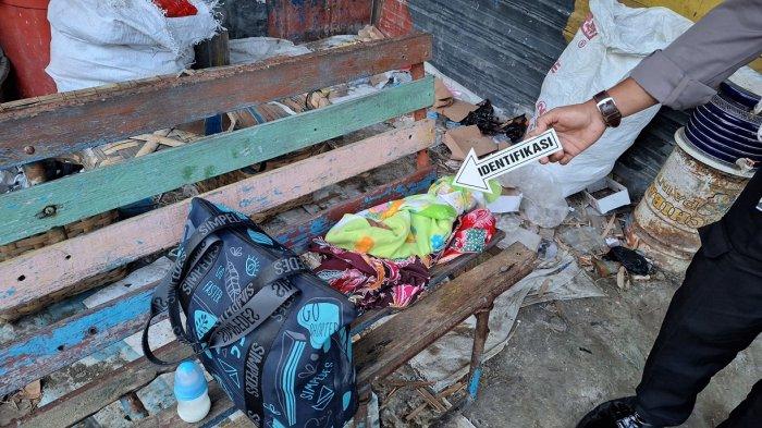 Penemuan bayi laki-laki di Cepu Kidul, Kelurahan Cepu, Kecamatan Cepu, Kabupaten Blora, Minggu (12/5/2024).(Dok.  Istimewa)