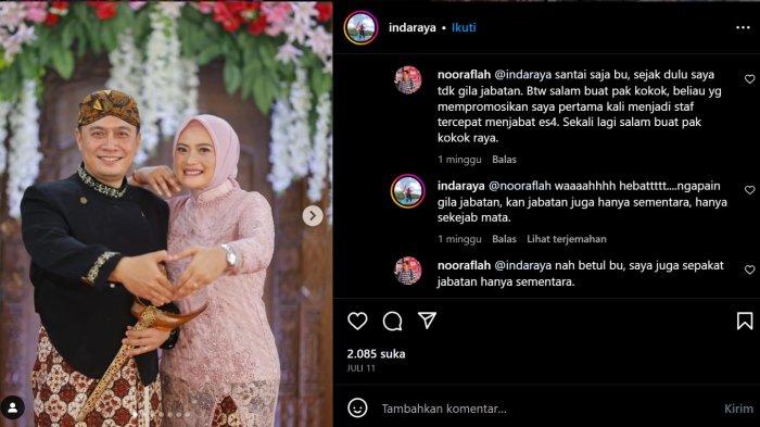 Perdebatan terjadi antara Wakil Wali Kota Madiun, Inda Raya Ayu Miko Saputri dengan Kepala Diskominfo Kota Madiun Noor Aflah di media sosial.