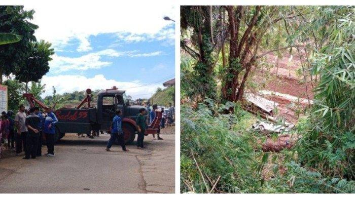 Peristiwa kecelakaan hari ini terjadi di Sumedang, pengantin baru dan ibunda tewas setelah mobil masuk jurang, Rabu (29/11/2023). Korban terendam 30 menit. 