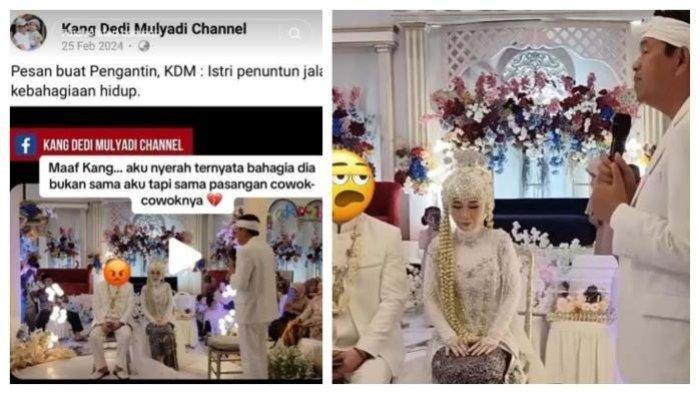 Pernikahan Nessa Salsa dengan suami yang diduga penyuka sesama jenis dihadiri Cagub Jabar Dedi Mulyadi.