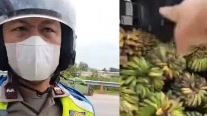Polisi menghentikan sopir truk pengangkut pisang. Polisi menuding sopir mengangkut sabu karena tak mau berhenti.