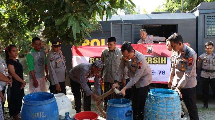 Polres Jepara Bantu Air Bersih Warga Terdampak Kekeringan