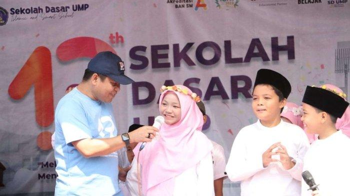 Rektor UMP Assoc Prof Dr Jebul Suroso saat menghadiri acara milad ke-13 SD UMP.