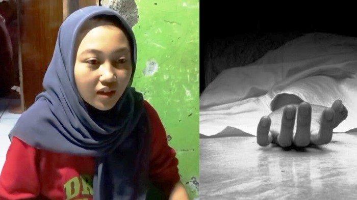 Riska Septia Ningrum (18) Kakak korban, bocah berinisial SS berusia 9 tahun di Kabupaten Pemalang yang ditemukan dalam keadaan meninggal duniI (Foto kiri)