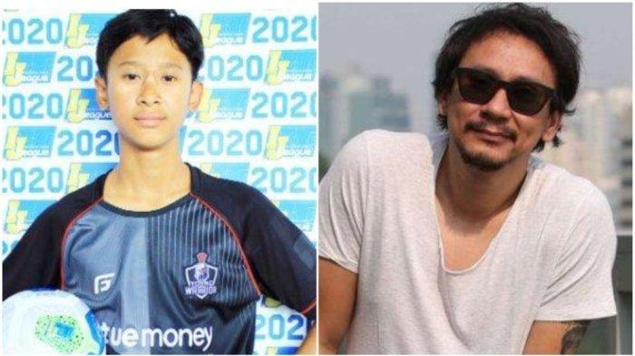Farrel Legolas Rompies (kiri) dan ayahnya Vincent Rompies (kanan). Farrel putra sulung Vincent Rompies dan Fifi Karamoy diduga terlibat dalam kasus bullying di Binus School di kawasan BSD Serpong, Tangerang