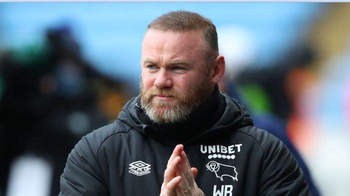 Wayne Rooney saat melatih Derby County.