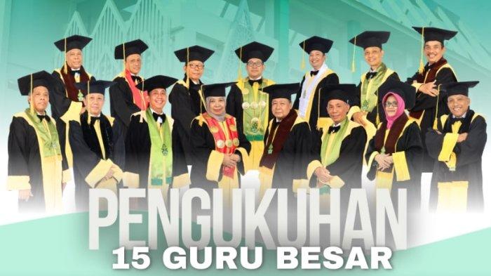 Sebanyak 15 Guru Besar dari berbagai bidang akan dikukuhkan pada Kamis(30/11/2023).