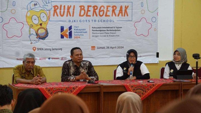 Semarakkan Hari KI Ke 24, Kemenkumham Jateng Kenalkan KI Kepada Para Pelajar dan Pengajar
