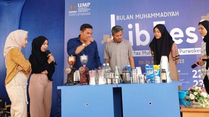 Seni Kopi Meriahkan Workshop Barista di Perpustakaan UMP