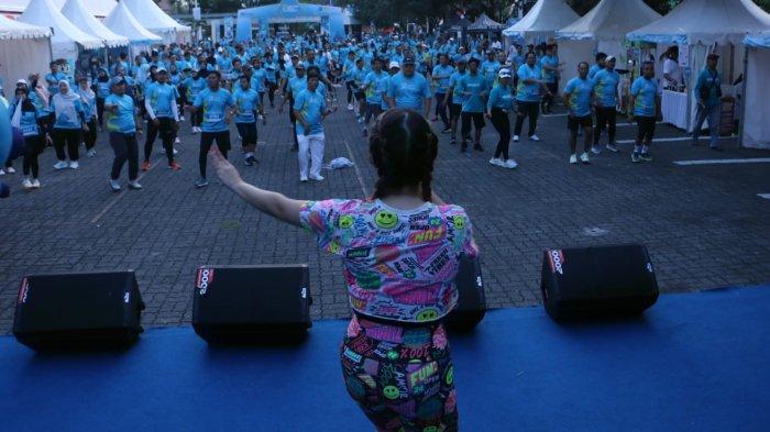 Serunya suasana Fun Run With PLN Mobile 5K 2024 di Halaman DPRD Provinsi Jawa Tengah, Minggu (1/9/2024).