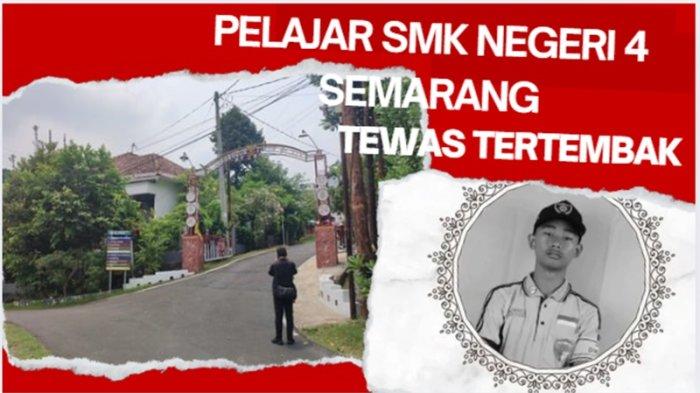 GRO (16), pelajar SMK Negeri 4 Semarang yang meninggal dunia diduga akibat luka tembak.