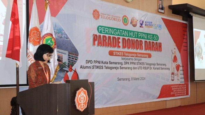 Stikes Telogorejo Semarang Turut Serta Parade Donor Darah dalam rangka HUT PPNI ke 50 Tahun
