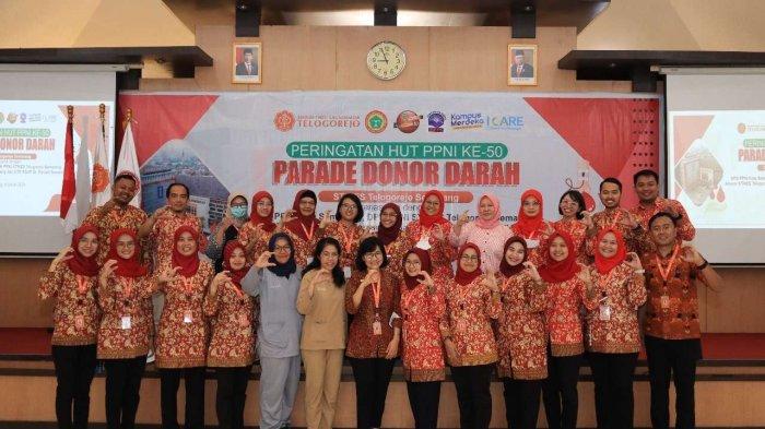 Stikes Telogorejo Semarang Turut Serta Parade Donor Darah dalam rangka HUT PPNI ke 50 Tahun