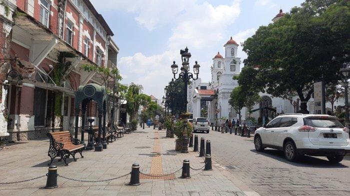 Suasana Kota Lama Semarang, Selasa (16/4/2024).