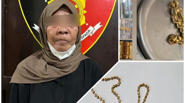 Supraptini (62), nenek residivis penipuan emas palsu dibekuk Tim Resmob Polres Sragen