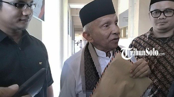 Surat dari Abu Bakar Ba'asyir tersebut dititipkan pada Ketua Majelis Syuro DPP Partai Ummat, Amien Rais.