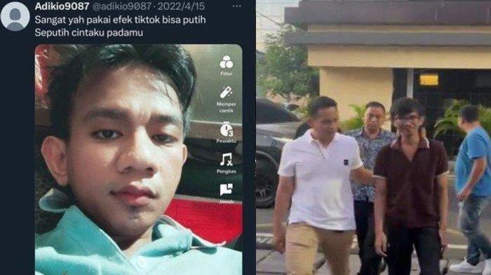 TAMPANG Adi Pradita, Teman SMP Peneror Nimas 10 Tahun, Kini Sudah Ditangkap, Kejiwaan akan Diperiksa (Kolase Tribun Medan)