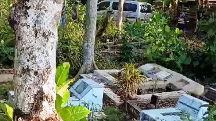 Tangkapan layar rekaman video warga adanya mobil yang masuk area makam di Desa Sidabowa, Kecamatan Patikraja, Kabupaten Banyumas, Jumat (26/7/2024).