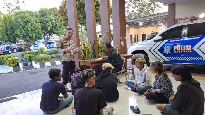 Tujuh Remaja yang melakukan pesta miras diamankan Polsek Kota