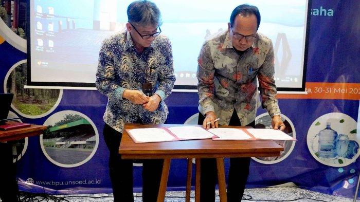 Universitas Jenderal Soedirman (Unsoed) melakukan penandatanganan MoU dengan PT Balai Pustaka, Jakarta. Kamis (30/05/2024), bertempat di Hotel 101 Yogyakarta.