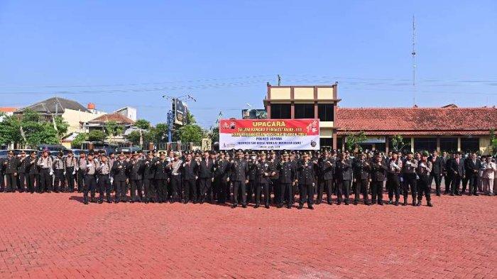 Upacara bendera Hari Kebangkitan Nasional Ke-116 Tahun 2024 di Lapangan Apel Mapolres Jepara, Senin (20/5/2024).