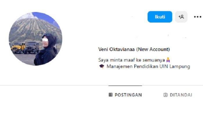 Veni Oktaviana mengklarifikasi dan permohonan maaf