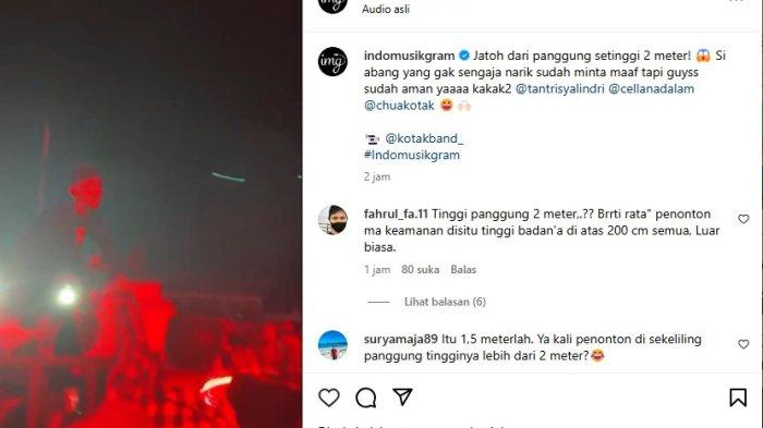 Video detik-detik Tantri Kotak ditarik dari atas panggung oleh penonton