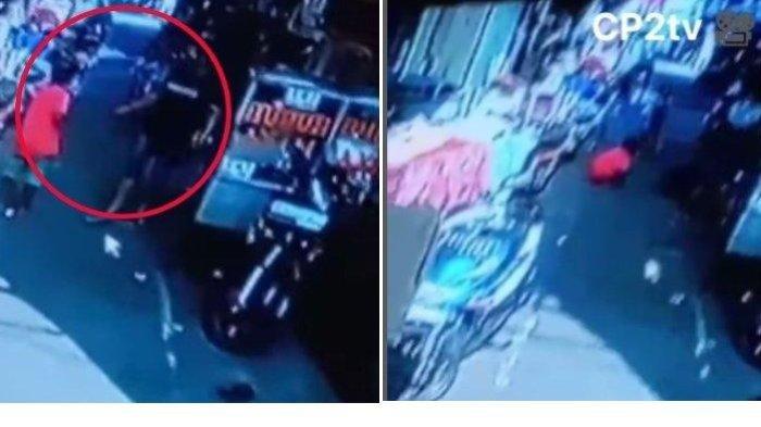 Detik- detik bocah dibanting ayahnya di wilayah Muara Baru, Penjaringan, Jakarta, Rabu (13/12/2023). Sang bocah tewas setibanya di rumah sakit.