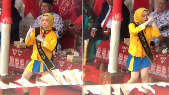 Sosok Gitapati Nuraini, Wanita Muslimah Yang Joget Pargoy Pakai Rok