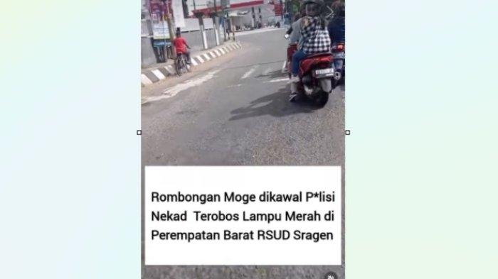 Viral Rombongan Moge dikawal polisi terobos lampu merah