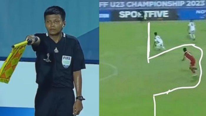 Zayar Maung Asisten Wasit 2 asal Myanmar menganulir gol Sananta
