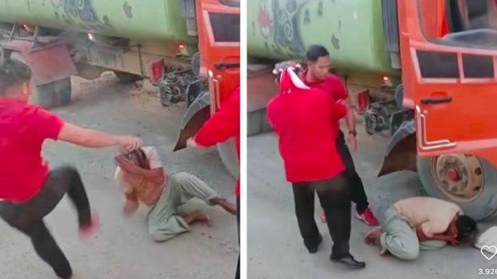 Viral Ajudan Bupati Kutai Barat Aniaya Sopir Truk, Tendang Kepala Korban di Depan Sang Bupati