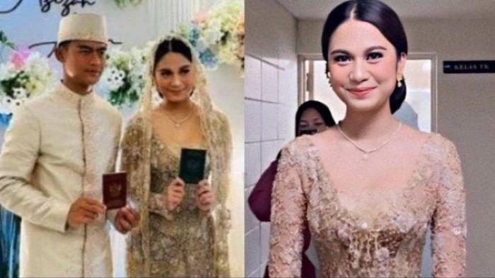 Pratama Arhan dan Azizah Salsha tampil mencuri perhatian dan serasi mengenakan busana pengantin bernuansa kecoklatan tampak elegan.