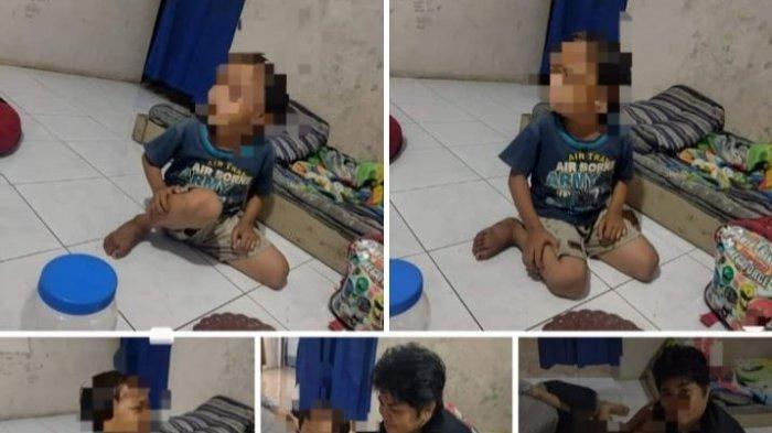 Bocah ditelantarkan ibu kandungnya sendiri.