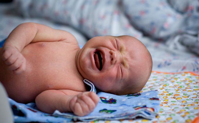 ilustrasi bayi nangis