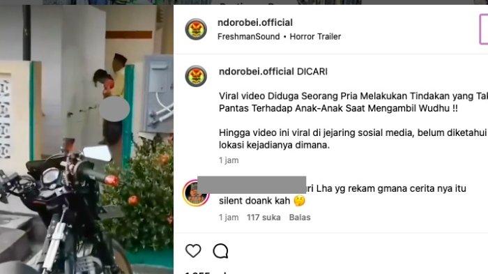 Viral Beredar Video Pria Berpeci Lecehkan Bocah Wanita yang Sedang Wudhu, Pelaku Masih Buron