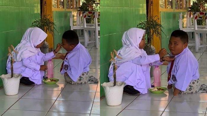 Reski, bocah SD difabel viral disuapi teman sekelas.