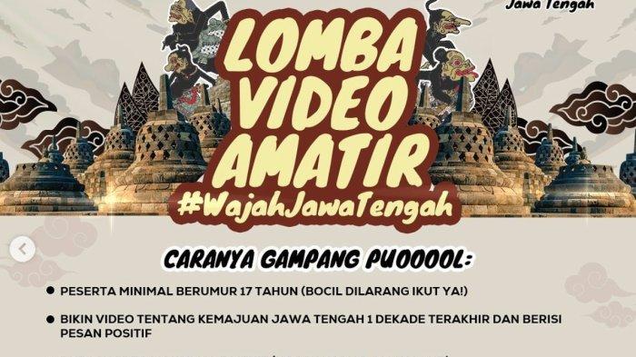 Flier kompetisi video amatir dengan tema 