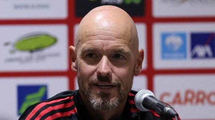 Pelatih Manchester United, Erik ten Hag.