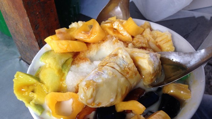 Es Dawet durian yang terdiri dari sembilan bahan dan rasa,Kamis,9/11/2017