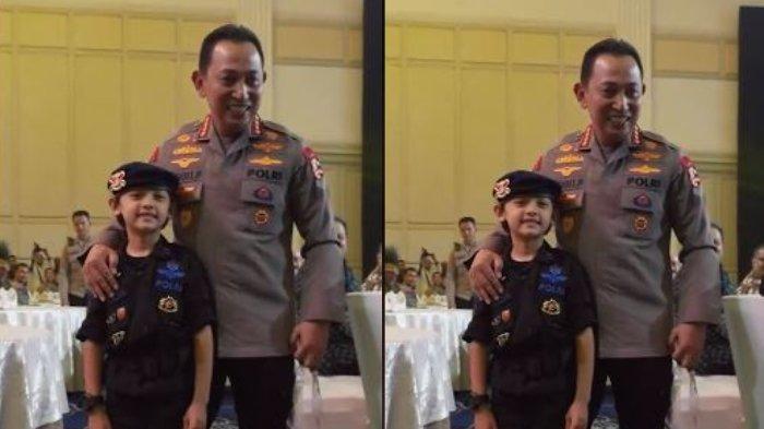 Foto Bareng Kapolri Listyo Sigit Prabowo, Wajah Cicit Jenderal Hoegeng ...