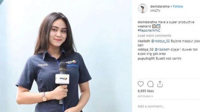Furry Setya alias Mas Pur di Tukang Ojek Pengkolan (TOP) bersama istrinya, Dwinda Ratna yang berprofesi sebagai seorang wartawati.
