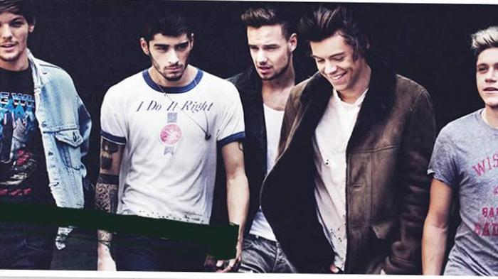 Screenshot laman resmi One Direction.