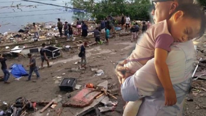 KISAH PILU: Korban Selamat Tsunami Palu Ini Bertahan Hidup dengan