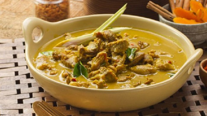 Gulai kambing kerap menjadi santapan wajib bersama keluarga di rumah saat Hari Raya Idul Adha(Resep Bango)