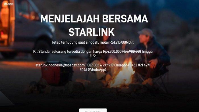 DAFTAR HARGA PAKET JELAJAH STARLINK SPACEX